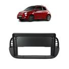Moldura 9 polegadas fiat 500 2007/14 preto