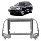Moldura 9 polegadas hyundai santa fé 2005 a 2013 preto fosco