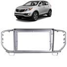 Moldura 9 polegadas kia sportage 2019 a 2022 prata