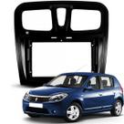 Moldura 9 Polegadas Sandero 2015 2016 2017 2018 Black Piano