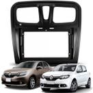 Moldura 9 Polegadas Sandero/Logan 2015 2016 2017 2018 Preto Fosco