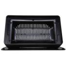 Moldura 9 Polegadas Universal Preta Painel Superior Plano Central Multimidia Som