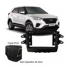 Moldura Aparelho de Som Painel Dvd Rádio 2Din Hyundai Creta Preto Moldura Aparelho de Som Painel Dvd Rádio 2Din Hyundai Creta Preto