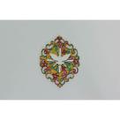 Moldura arabesco Ímã 12cm Espírito Santo amarela