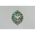 Moldura arabesco Imã 12cm Espírito Santo azul claro