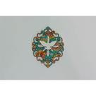 Moldura arabesco Ímã 12cm Espírito Santo verde