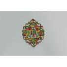 Moldura arabesco Ímã 12cm Nossa Senhora amarela