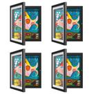 Moldura artística infantil AFEION, pacote com 4, substituível de 20 x 26,7 cm com dois tapetes
