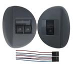 Moldura botao Vidro Eletrico Gol G4 2007 2008 2009 + Plugue