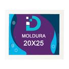 Moldura Branca 20x25 Com Fundo Em Eucatex Para Decoração e Arte Artesanal