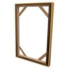 Moldura Canaleta Flutuante para Telas Decorativas 4,5cm 80x120cm c/ Chassis - Várias Cores