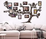 Moldura com quadros arvore genealogica preta n 5