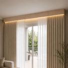 Moldura Cortineiro Bandô 100% MDF Efeito Sanca Invertida -