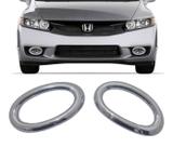 Moldura Cromada Farol De Milha New Civic 2010 2011 2012 Par