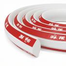 Moldura de acabamento TIS 300 cm branca em PVC flexível autoadesiva