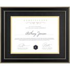 Moldura de diploma FLYJOE 11x14 para certificado 8,5x11 com tapete