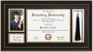 Moldura de diploma VIOLABBEY preta para certificados 8,5x11 com borla Moldura de diploma VIOLABBEY preta para certificados 8,5x11 com borla