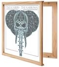 Moldura de disco de vinil KAIU de madeira maciça com display de acrílico transparente