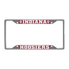 Moldura de matrícula FANMATS Indiana Hooisers Chrome Metal Moldura de matrícula FANMATS Indiana Hooisers Chrome Metal