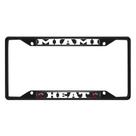 Moldura de matrícula FANMATS Miami Heat Metal Black Finish Moldura de matrícula FANMATS Miami Heat Metal Black Finish