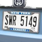 Moldura de matrícula FANMATS NHL New York Rangers preta Moldura de matrícula FANMATS NHL New York Rangers preta