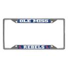 Moldura de matrícula FANMATS Ole Miss Rebels Chrome Metal Moldura de matrícula FANMATS Ole Miss Rebels Chrome Metal