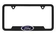 Moldura de matrícula Ford 3D Badge Logo Preto em Plástico ABS