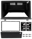 Moldura de Painel 2 Din 7" Polegadas Corsa G1 Hatch e Sedan Classic Preto