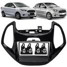 Moldura de Painel 2 Din 7" Polegadas Ford Ka Hatch e Sedan 2015 2016 2017 2018 Sem Computador Bordo - Black Piano Moldura de Painel 2 Din 7" Polegadas Ford Ka Hatch e Sedan 2015 2016 2017 2018 Sem Computador Bordo - Black Piano