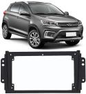 Moldura De Painel 2 Din 9" Polegadas Chery Tiggo 2 - Preto