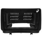 Moldura De Painel 2 Din 9" Polegadas Clio 2005 a 2014 Preto