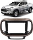 Moldura De Painel 2 Din 9" Polegadas Fiat Toro - Preto com Marrom Moldura De Painel 2 Din 9" Polegadas Fiat Toro - Preto com Marrom