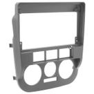 Moldura de Painel 2 Din 9" Polegadas Gol Saveiro Parati G4 Cinza