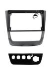Moldura De Painel 2 Din 9" Polegadas Vw Gol Saveiro Voyage G6 - Prata Top