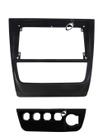 Moldura De Painel 2 Din 9" Polegadas Vw Gol Saveiro Voyage G6 - Preto