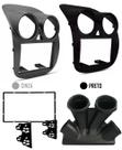 Moldura De Painel 2 Din Fiat Novo Palio 2012 2013 2014 2015 2016 2017 2018 Para Cd Dvd 2 Dins - Padrão Original