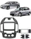 Moldura De Painel 2 Din Hyundai I30 2008 2009 2010 2011 2012 e I30 CW 2010 2011 2012 - Ar Condicionado Analógico - Para CD DVD MP5 2 Din
