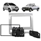 Moldura De Painel 2 Din Multimidia Dvd Mp5 Idea Strada Siena Palio