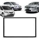 Moldura De Painel Dvd 2 Din Multimidia Dvd Mp5 Fit 04/14 City Dx 09/14 Preto