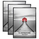 Moldura de pôster ELSKER&HOME 18x24 cm preta para montagem na parede, pacote com 3