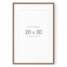 Moldura de pôster wallwisy Natural Oak 20x30 cm com tapete 16x24 cm