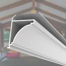 Moldura de Pvc 8mmX38mmX3m Permatti Branco
