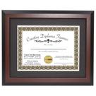 Moldura Diploma Creative Picture Frame Mahogany 11x14 com tapete Moldura Diploma Creative Picture Frame Mahogany 11x14 com tapete