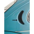 Moldura entrada de ar externa fusca 76/96 cor preto
