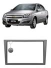Moldura Expex Corsa 02-10/ Montana 03-10/ Merviva 03-12/ Vectra 05-11 C/Sup Lateral Cinza 2 DIN