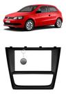 Moldura Expex VW Gol/ Voyage/ Savero Geração 6- p/4 Botões De Vidro EletricoPreto 2DIN JP/CH 2013
