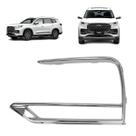 Moldura farol de milha chery tiggo 8 pro 2022 a 2024 lado esquerdo cromada 602001975aa