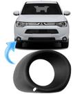 Moldura Farol Milha Neblina Outlander 2013 À 2015 Preta - Direito
