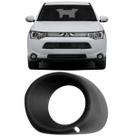 Moldura Farol Milha Neblina Outlander 2013 À 2015 Preta - Esquerdo