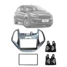 Moldura Fiamon 2 Din 4017 Cinza Ford KA/KA+ de 2014 até 2018 Moldura Fiamon 2 Din 4017 Cinza Ford KA/KA+ de 2014 até 2018